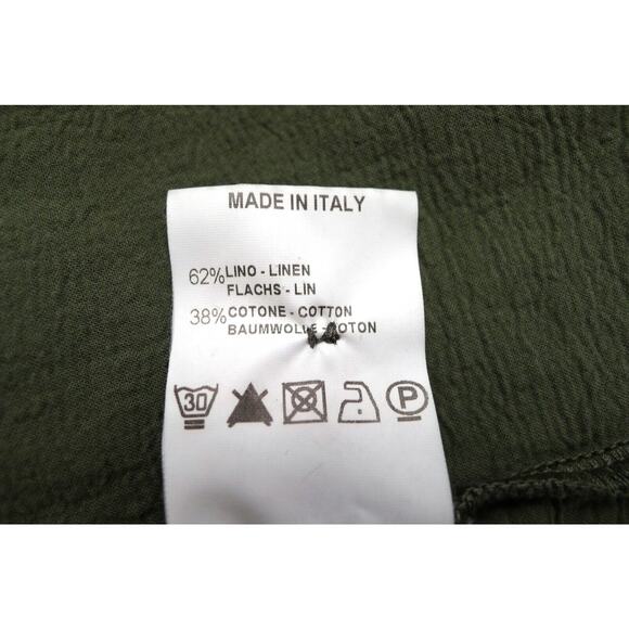 TRANSIT PAR SUCH Linen Blend Utility Army Jacket Made in Italy YOOX 3 L $370 - Picture 10 of 10